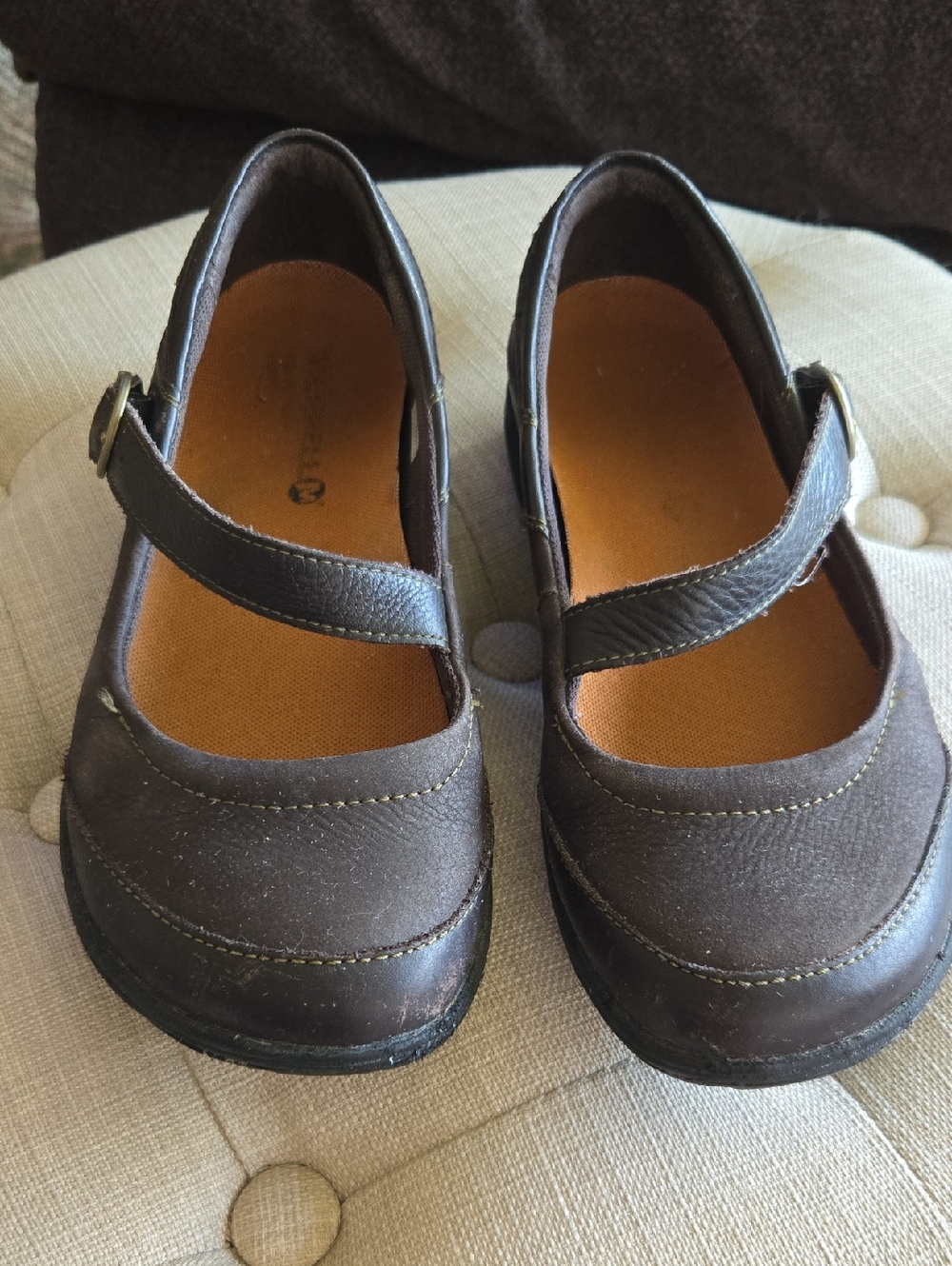 Merrell Brown Dassie Mary Jane Strap Casual Shoes